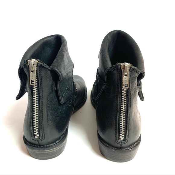 ✌🏻Free People Alamosa Black Leather Ankle Booties - Picture 6 of 13
